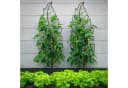 relaxdays Rankgitter Blatt 4er Pack Braun Stahl Bild 5