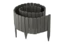 relaxdays Beetbegrenzung flexibel Dunkelgrau Holz Bild 2