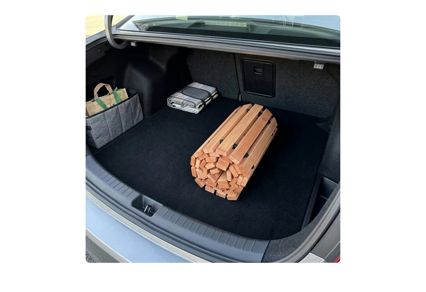 relaxdays Gartensteg Rollweg aus Holz hellbraun - Bild 3