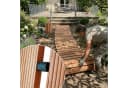 relaxdays Gartensteg Rollweg aus Holz hellbraun Bild 5