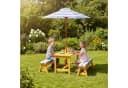 relaxdays Kindersitzgruppe mit Schirm & Auflagen, orange Bild 1