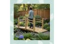 relaxdays Gartenbrücke Tannenholz Natur 200 kg Traglast Bild 3