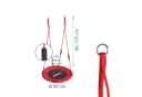 Relaxdays Nestschaukel Kinder rot mit Schaumstoffgriffen Bild 4