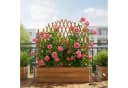 relaxdays Rankgitter Holz Ausziehbar Orange Bild 1