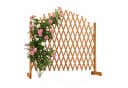 relaxdays Rankgitter Holz Ausziehbar Orange Bild 2
