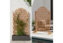 relaxdays Rankgitter Holz Ausziehbar Orange Bild 5