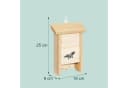 relaxdays Fledermauskasten 2er Set aus Holz mit Anflughilfe Bild 4