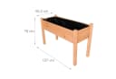 relaxdays Hochbeet aus Tannenholz orange Bild 4