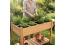 relaxdays Hochbeet mit Unterteilung orange Bild 5