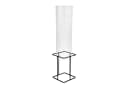 relaxdays Fischturm Fischsäule für Gartenteich Transparent Grau Bild 2