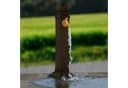 Antiker Gartenbrunnen aus Metall in Braun und Gold Bild 3