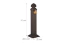 Antiker Gartenbrunnen aus Metall in Braun und Gold Bild 4