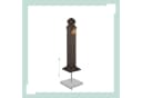 Antiker Gartenbrunnen aus Metall in Braun und Gold Bild 5
