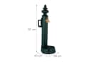 relaxdays Gartenbrunnen Standbrunnen antik 83 cm Schlauchhalter, (1 tlg), grün Bild 4