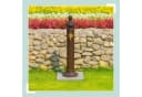 relaxdays Gartenbrunnen Standbrunnen antik 87 cm braun Bild 1