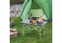 relaxdays Klapptisch Faltbarer Campingtisch Stahl Silber Bild 1