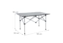 relaxdays Klapptisch Faltbarer Campingtisch Stahl Silber Bild 4