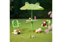 relaxdays Kindersitzgruppe mit Schirm Frosch Grün Garten Camping Bild 1