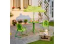 relaxdays Kindersitzgruppe mit Schirm Frosch Grün Garten Camping Bild 3