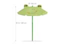 relaxdays Kindersitzgruppe mit Schirm Frosch Grün Garten Camping Bild 5