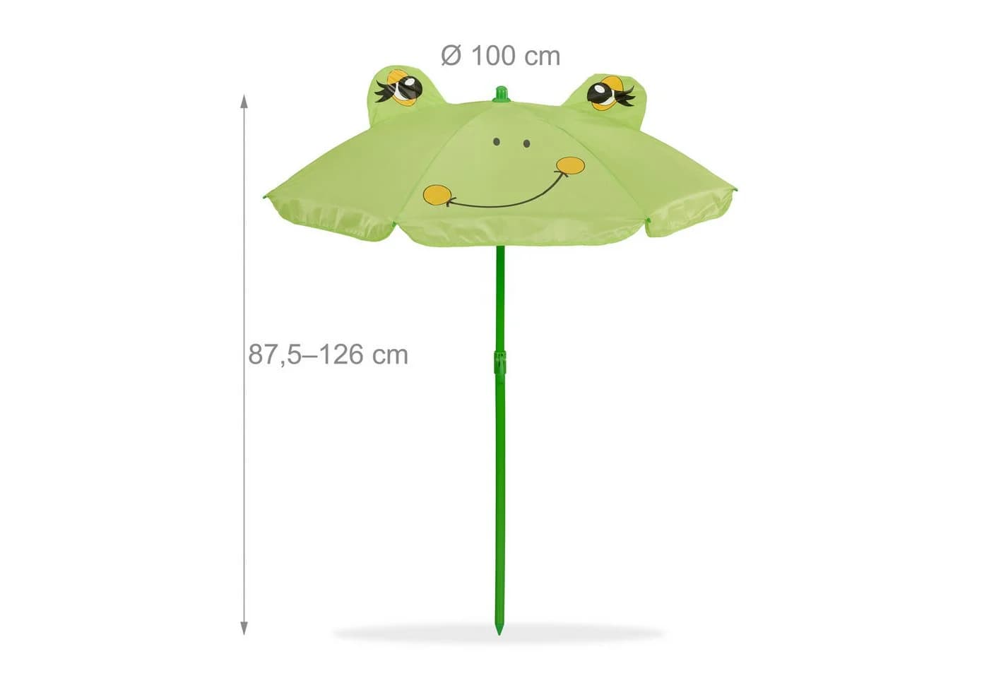relaxdays Kindersitzgruppe mit Schirm Frosch Grün Garten Camping - Bild 5