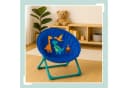 relaxdays Campingstuhl Faltbarer Moonchair für Kinder Dino Blau Türkis Braun Bild 3