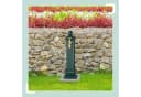 relaxdays Gartenbrunnen Standbrunnen antik grün gold Bild 1