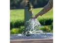 relaxdays Gartenbrunnen Standbrunnen antik grün gold Bild 3
