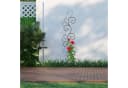relaxdays Rankgitter Rankhilfe Bodenstecker aus Metall - Braun Bild 1