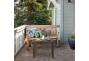 relaxdays Gartentisch Beistelltisch Balkon Braun Holzoptik Bild 1