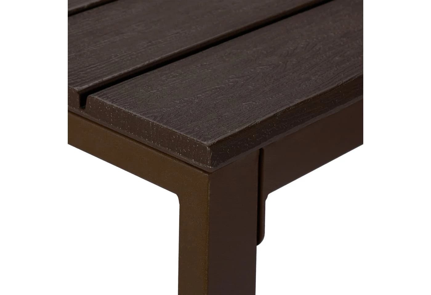 relaxdays Gartentisch Beistelltisch Balkon Braun Holzoptik - Bild 5