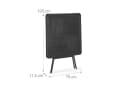 relaxdays Klapptisch Schwarz Holzoptik Gartenbeistelltisch Bild 5