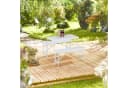 relaxdays Gartentisch klappbar höhenverstellbar schwarz Bild 1