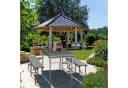 relaxdays Gartentisch klappbar ausziehbar grau Bild 1