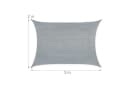 RELAXDAYS Sonnensegel Rechteckig HDPE UV-Schutz Bild 4
