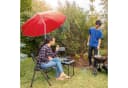 relaxdays Balkonschirm Sonnenschirm 180 cm Rot Bild 1