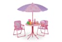 relaxdays Kindersitzgruppe mit Schirm Unicorn Rosa Lila Bild 2