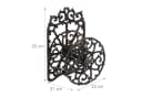 relaxdays Schlauchhalter XL aus Gusseisen, Bronze, drehbar Bild 4
