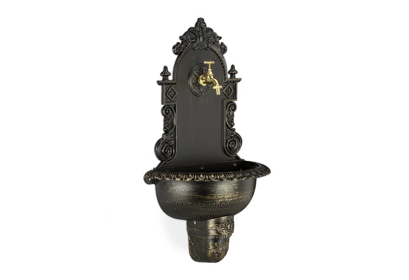 relaxdays Gartenbrunnen XL Wandbrunnen antik Bronze - Bild 2