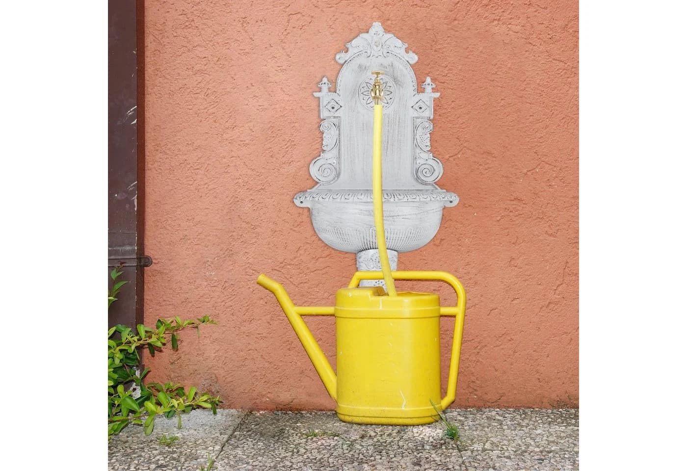 relaxdays Gartenbrunnen XL Wandbrunnen antik Bronze - Bild 5