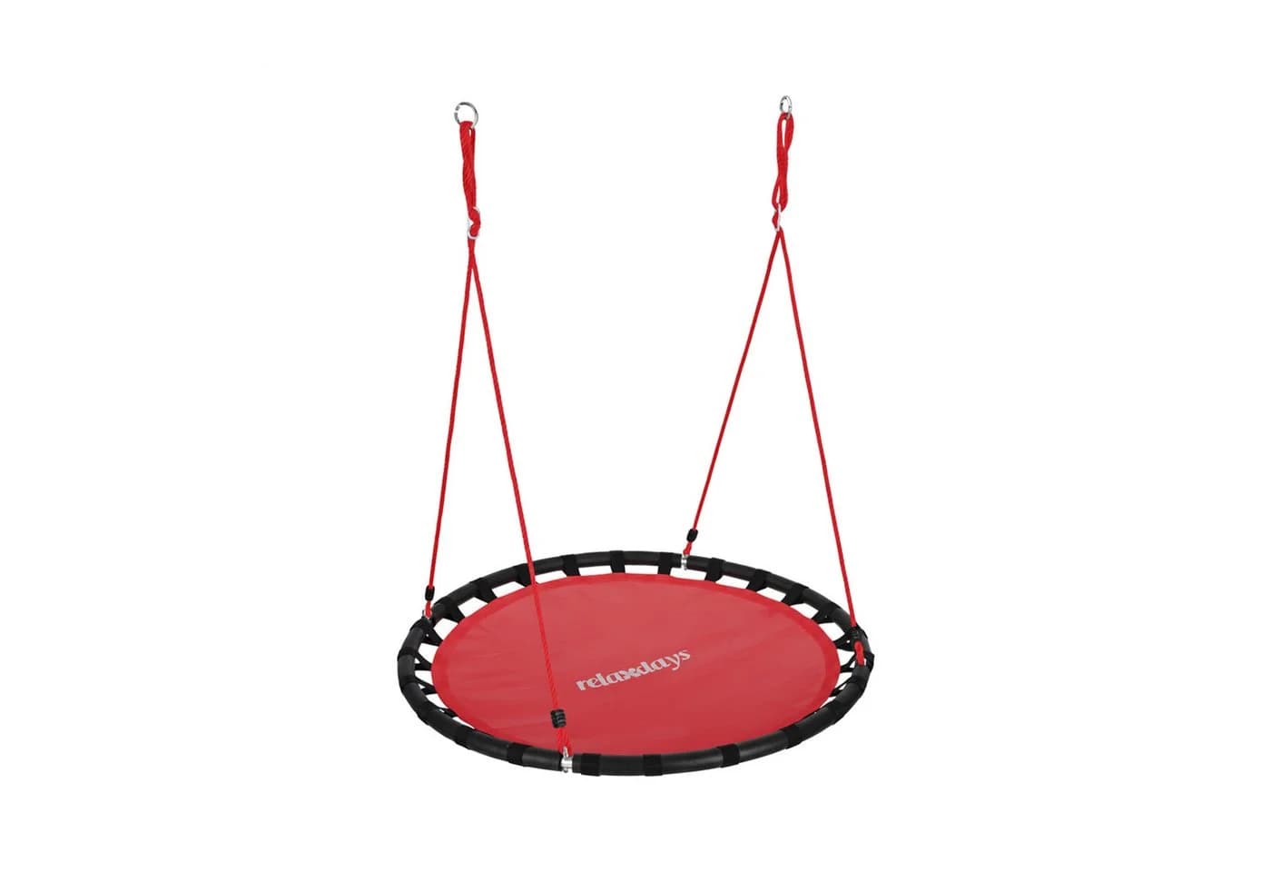 relaxdays Nestschaukel 120cm Rot - Verstellbare Hängeschaukel - Bild 2