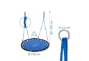 relaxdays Nestschaukel 120cm Blau Schwarz Bild 4