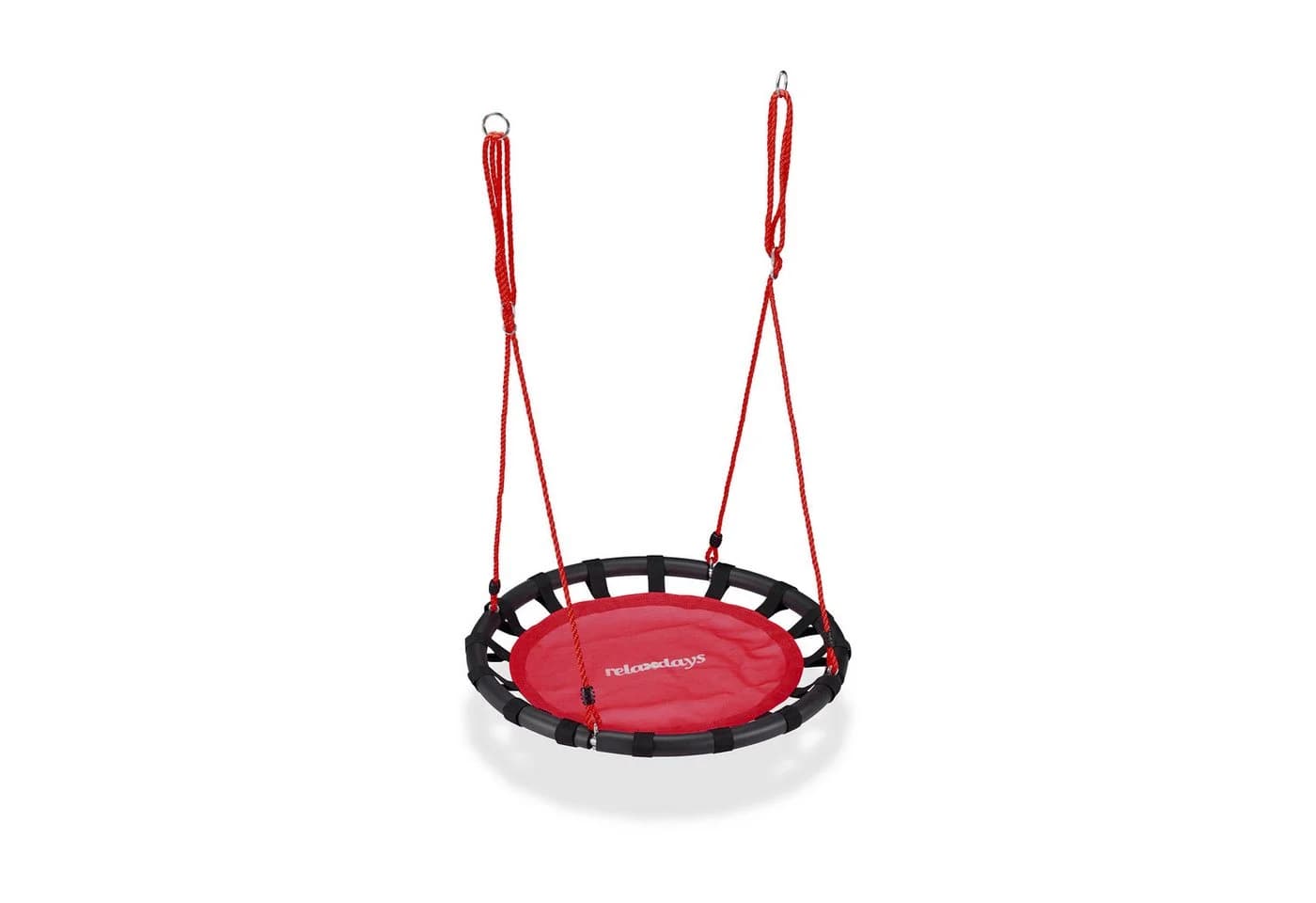 relaxdays Nestschaukel 80cm Rot Schwarz - Bild 2