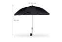 relaxdays Gartenliege Strandmatte mit Sonnenschirm Anthrazit Bild 5