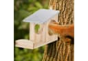 relaxdays Eichhörnchen Futterhaus mit Metalldach Dunkelgrün Bild 5