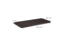relaxdays Klapptisch Eckiger Gartentisch Holzoptik Braun Bild 5