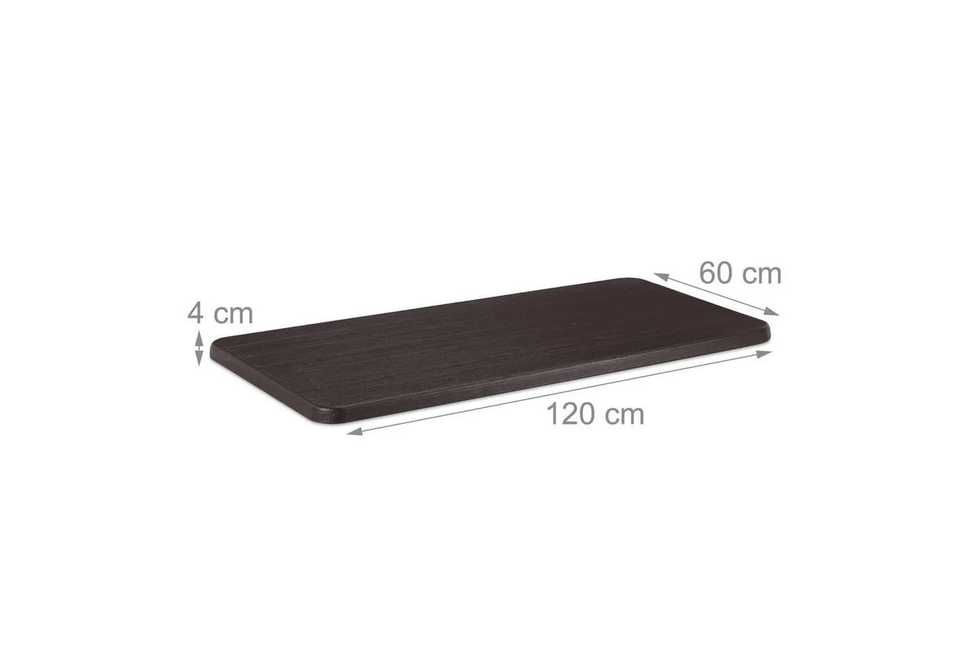 relaxdays Klapptisch Eckiger Gartentisch Holzoptik Braun - Bild 5