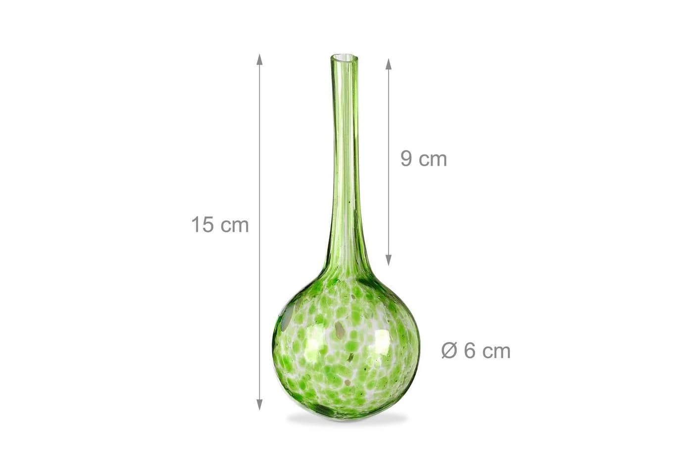 relaxdays Bewässerungskugel 2er Set Glas Grün Transparent - Bild 4