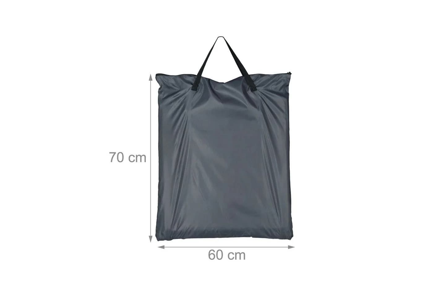 relaxdays Strandmatte XXL mit Kopfkissen und verstellbarer Lehne, grau - Bild 5