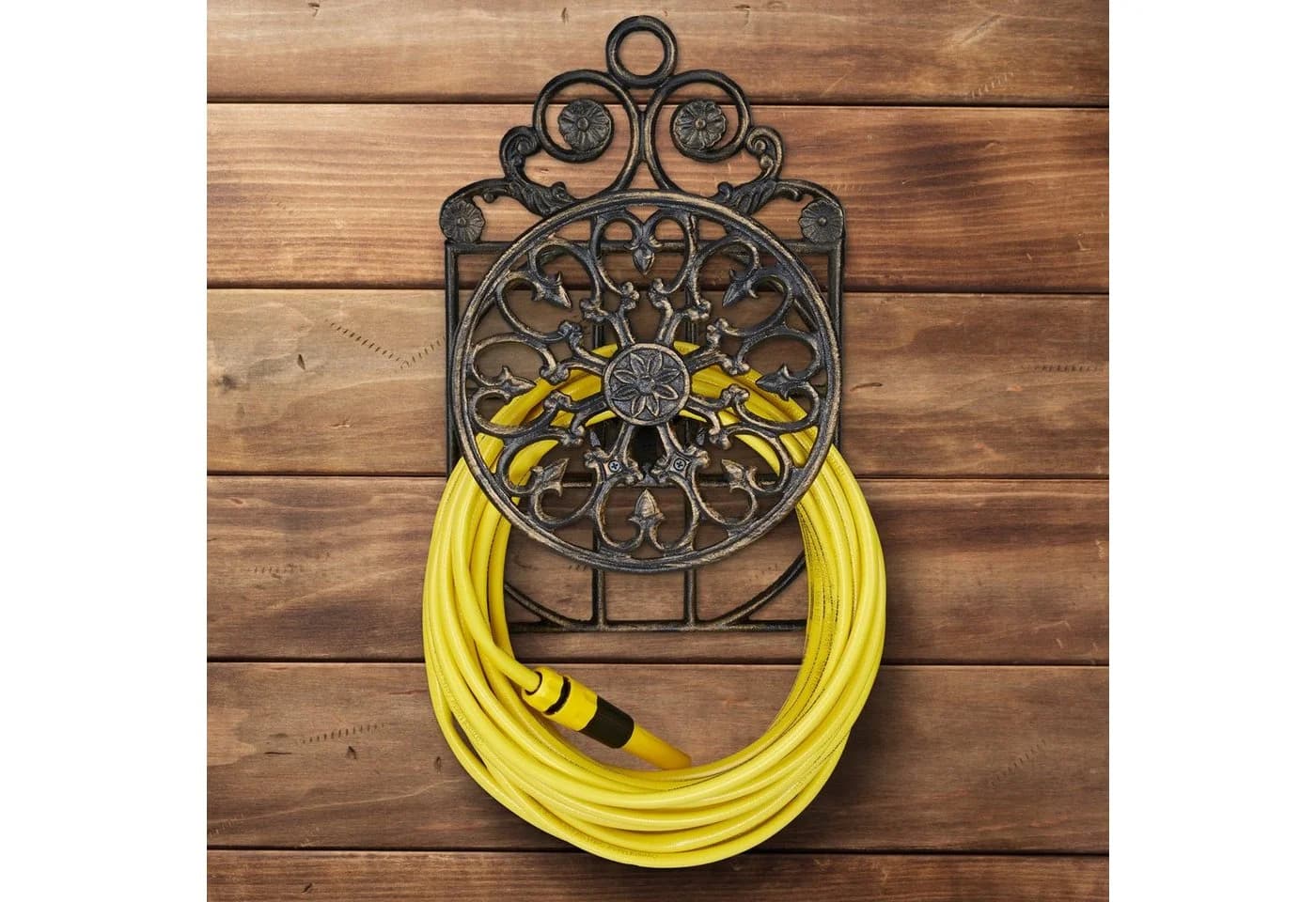 relaxdays Schlauchhalter Antik groß Gusseisen Bronze - Bild 5